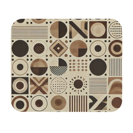 Brown Geometric Mousepad