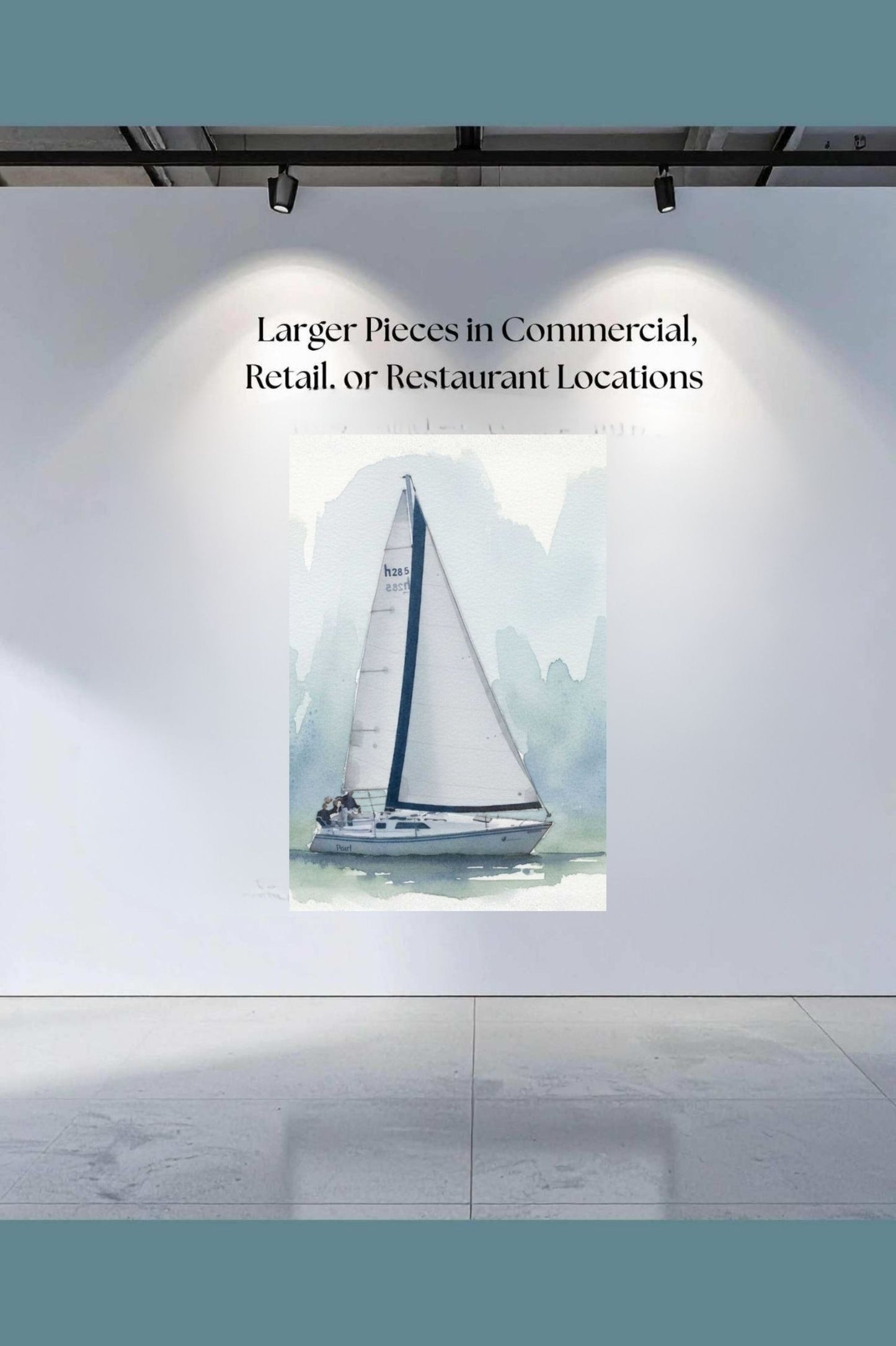 Sailing Boat | Water Sports Art| Prints, Giclee Paper, Giclee Canvas, Birch Wood, and Metal Panels