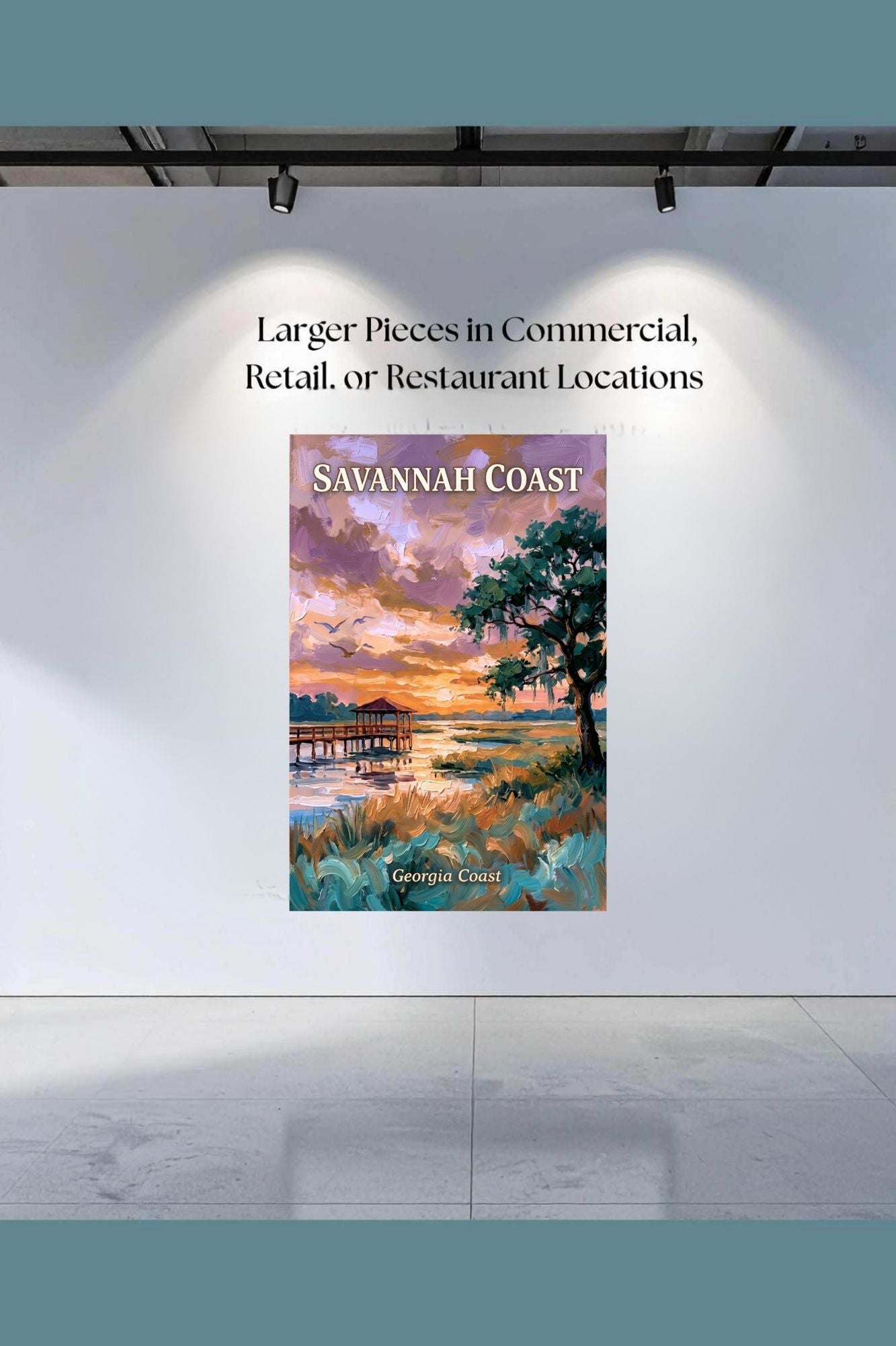 Savannah Coast At Sunset| Georgia Print| Lowlands Art| Giclee Paper- Wood- Metal- Canvas