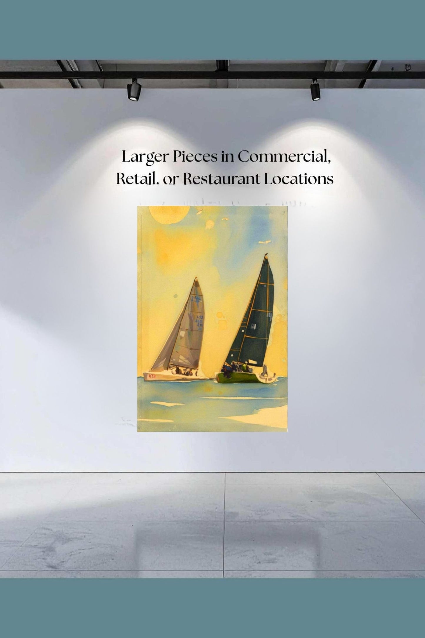 Sailing Days| Water Sports Art| Art Giclee Paper- Wood- Metal- Canvas