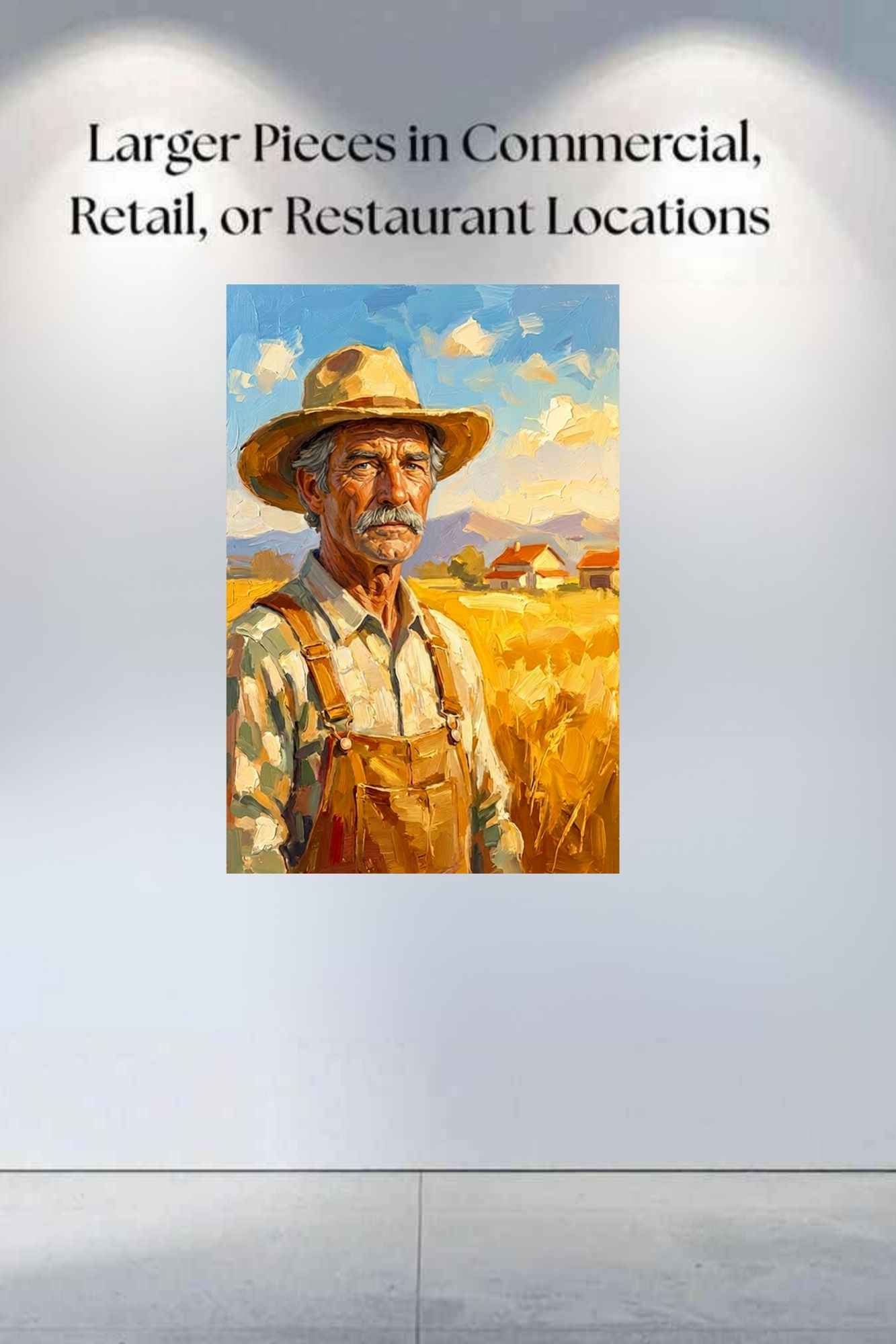 American Farmer| Farm Harvest Art| Giclee Paper- Wood- Metal- Canvas