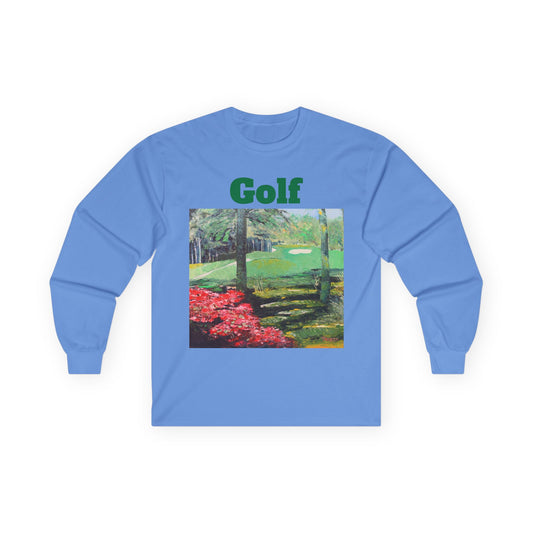 "Golf" Long Sleeve Casual Unisex Tee Shirt
