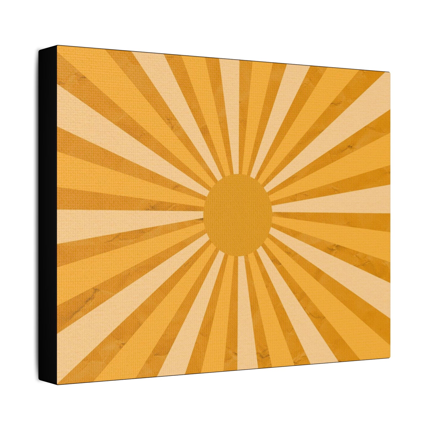 Retro Sun Art- Gallery Wrapped- Satin Stretched Canvas Gallery Wraps - No Frame Needed