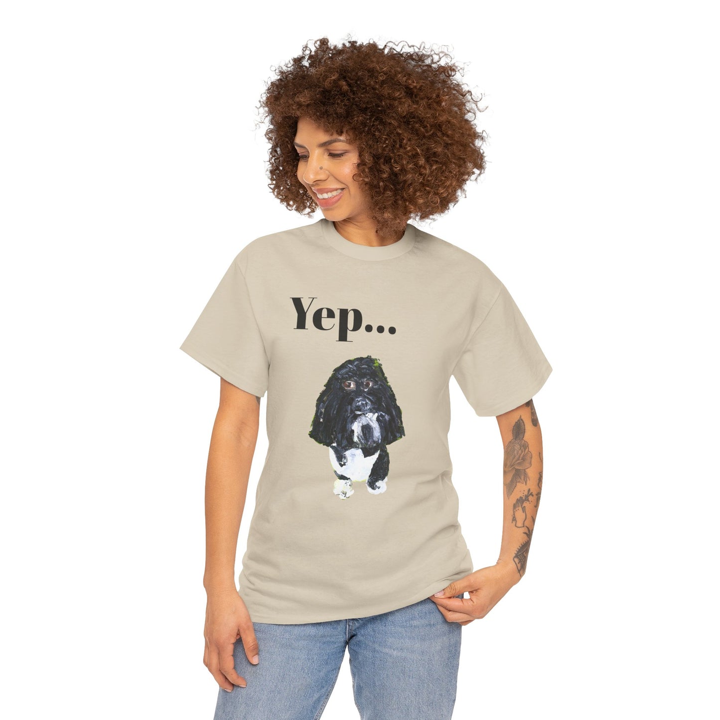 "Yep Dog" - Amazing Unisex Heavy Cotton Short Sleeve Tee Shirts!
