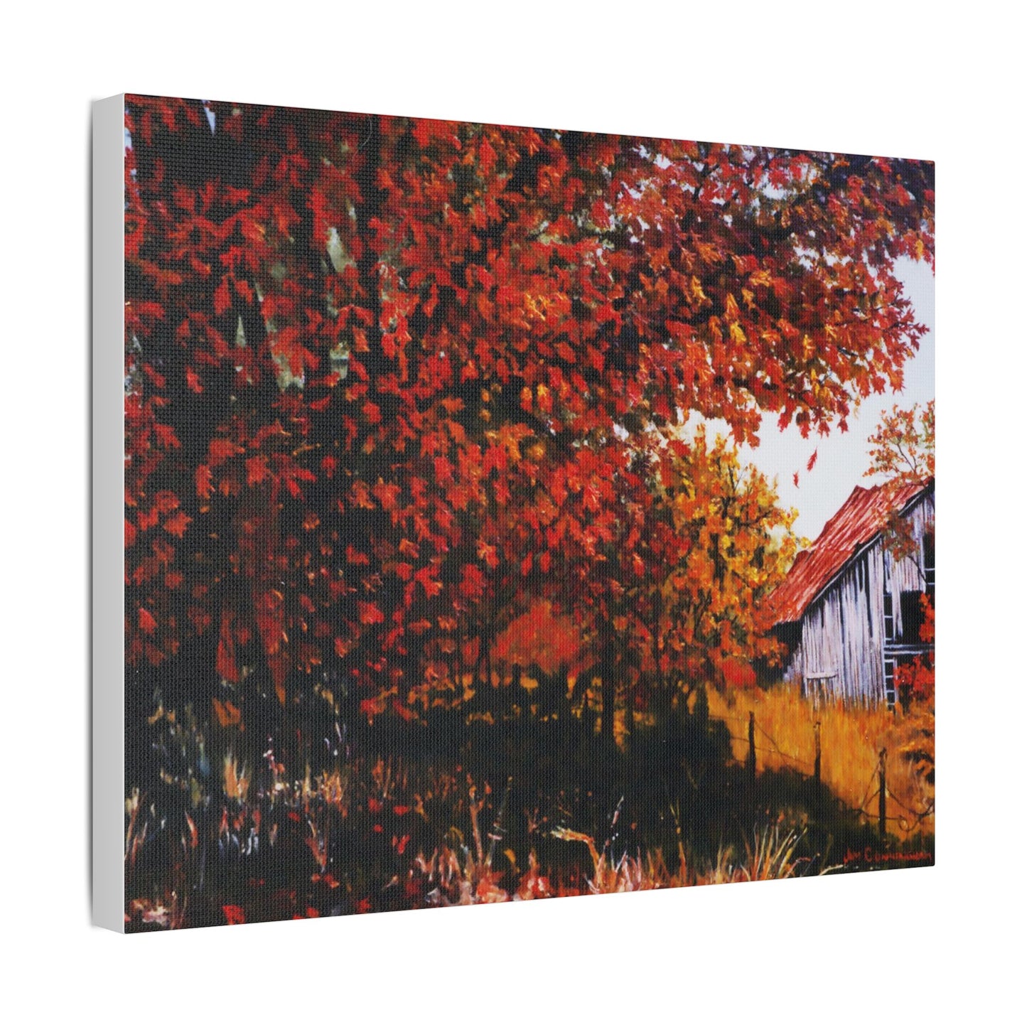 The Barn- Art- Gallery Wrapped- Satin Stretched Canvas Gallery Wraps - No Frame Needed