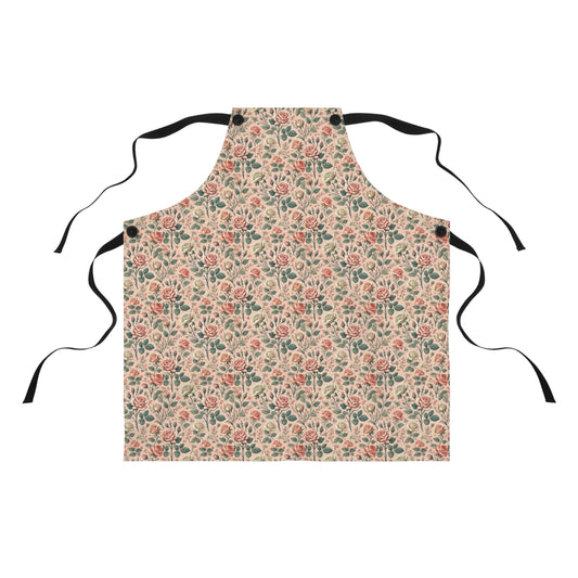 Shabby Chic Pink Roses-Apron