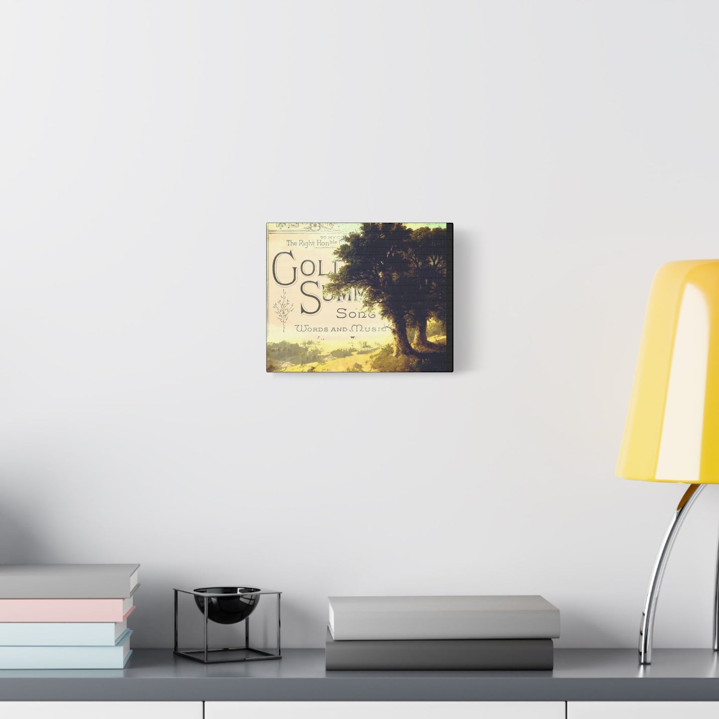 Golden Summer Art- Gallery Wrapped- Satin Stretched Canvas Gallery Wraps - No Frame Needed