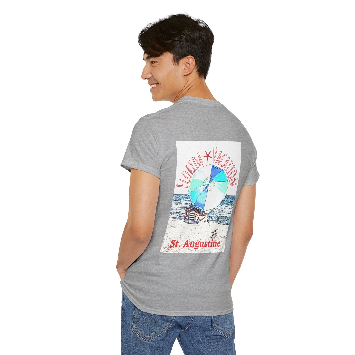 Florida Vacation St. Augustine- Amazing Unisex Heavy Cotton Short Sleeve Tee Shirts!