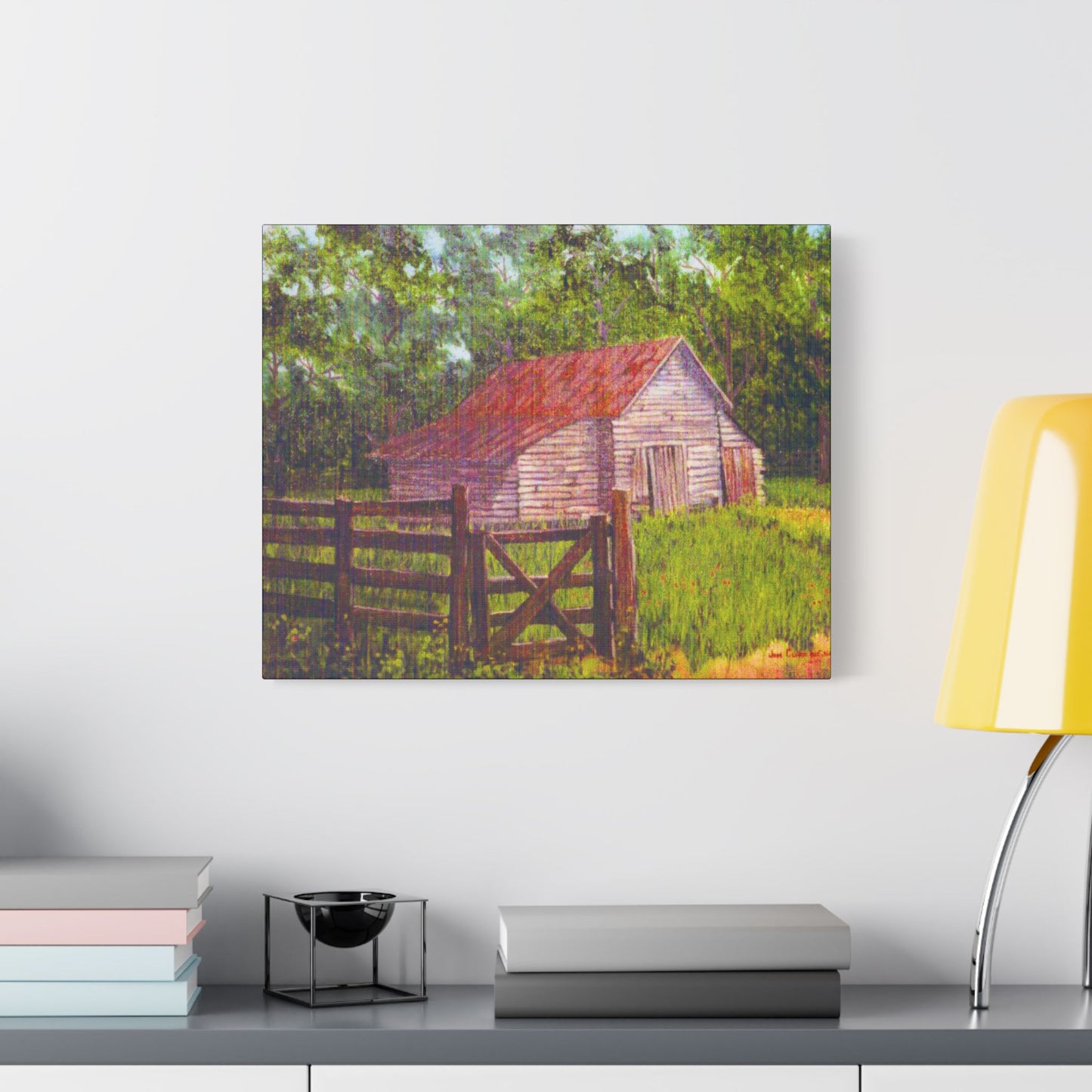 Dawsonville Barn- Art- Gallery Wrapped- Satin Stretched Canvas Gallery Wraps - No Frame Needed