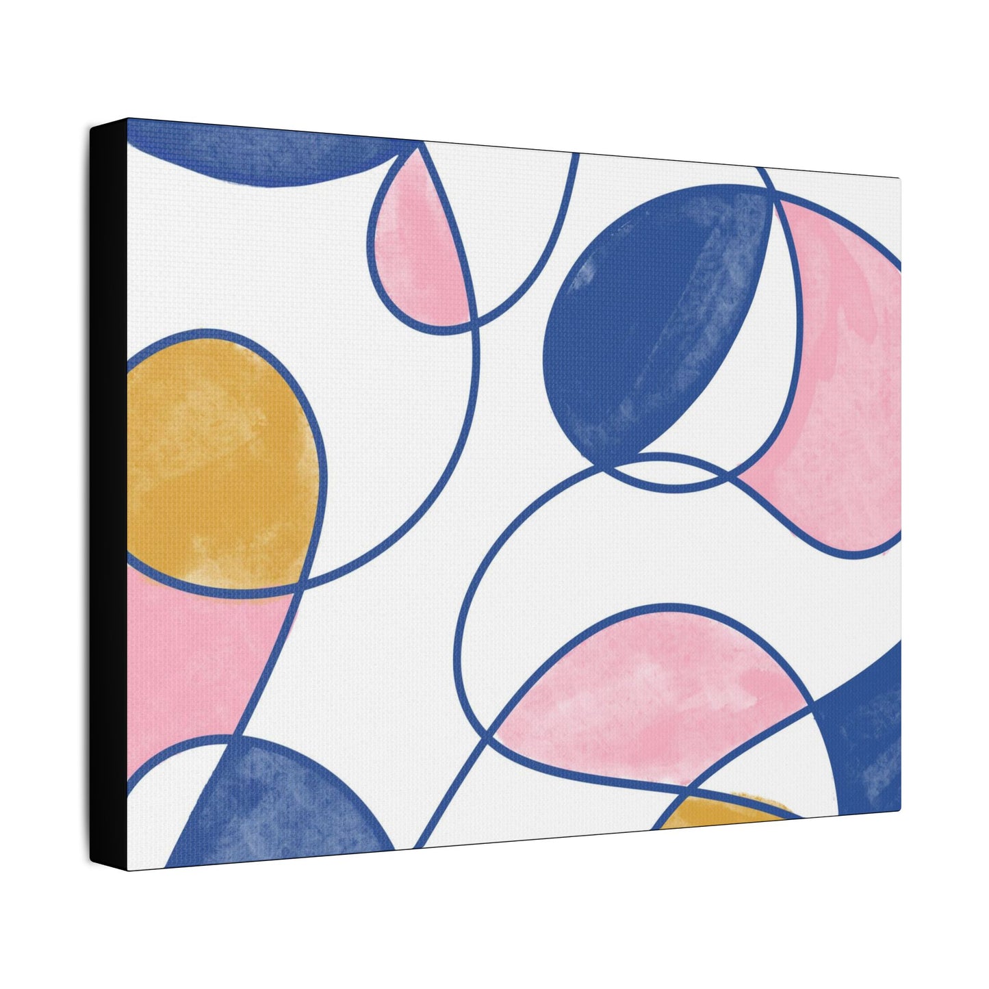 Colorful Abstract- Art- Gallery Wrapped- Satin Stretched Canvas Gallery Wraps - No Frame Needed