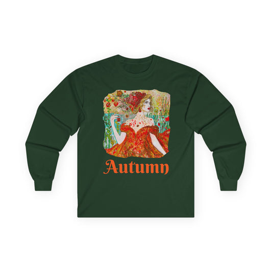 "Autumn" Long Sleeve Casual Unisex Tee Shirt