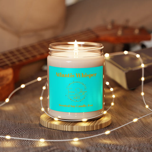 Atlantis Whisper- Scented Soy Candle, 9oz