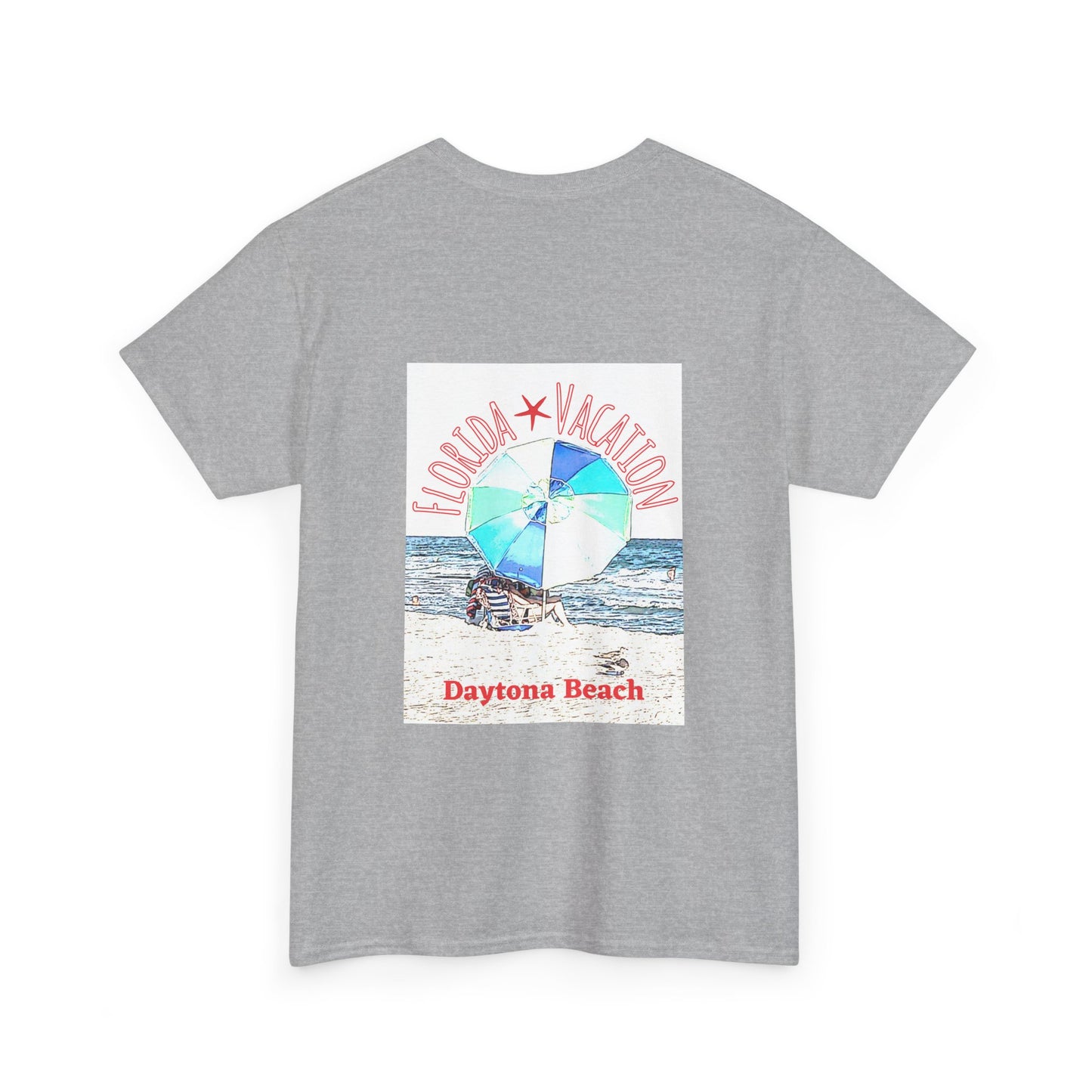 Florida Vacation Daytona Beach - Amazing Quality Unisex Heavy Cotton Short Sleeve Tee Shirts!