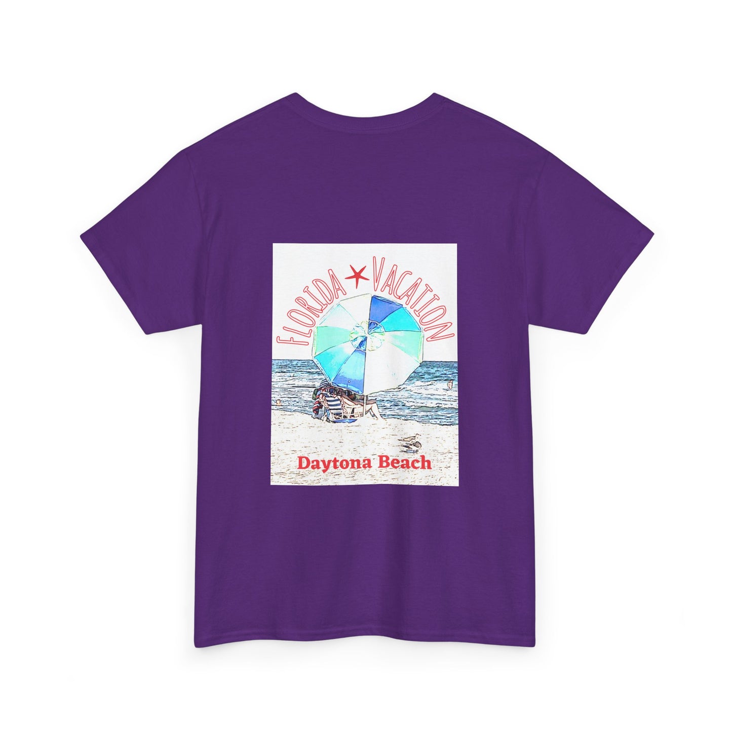Florida Vacation Daytona Beach - Amazing Quality Unisex Heavy Cotton Short Sleeve Tee Shirts!