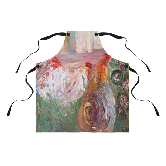 Betsy's Chickens -Apron