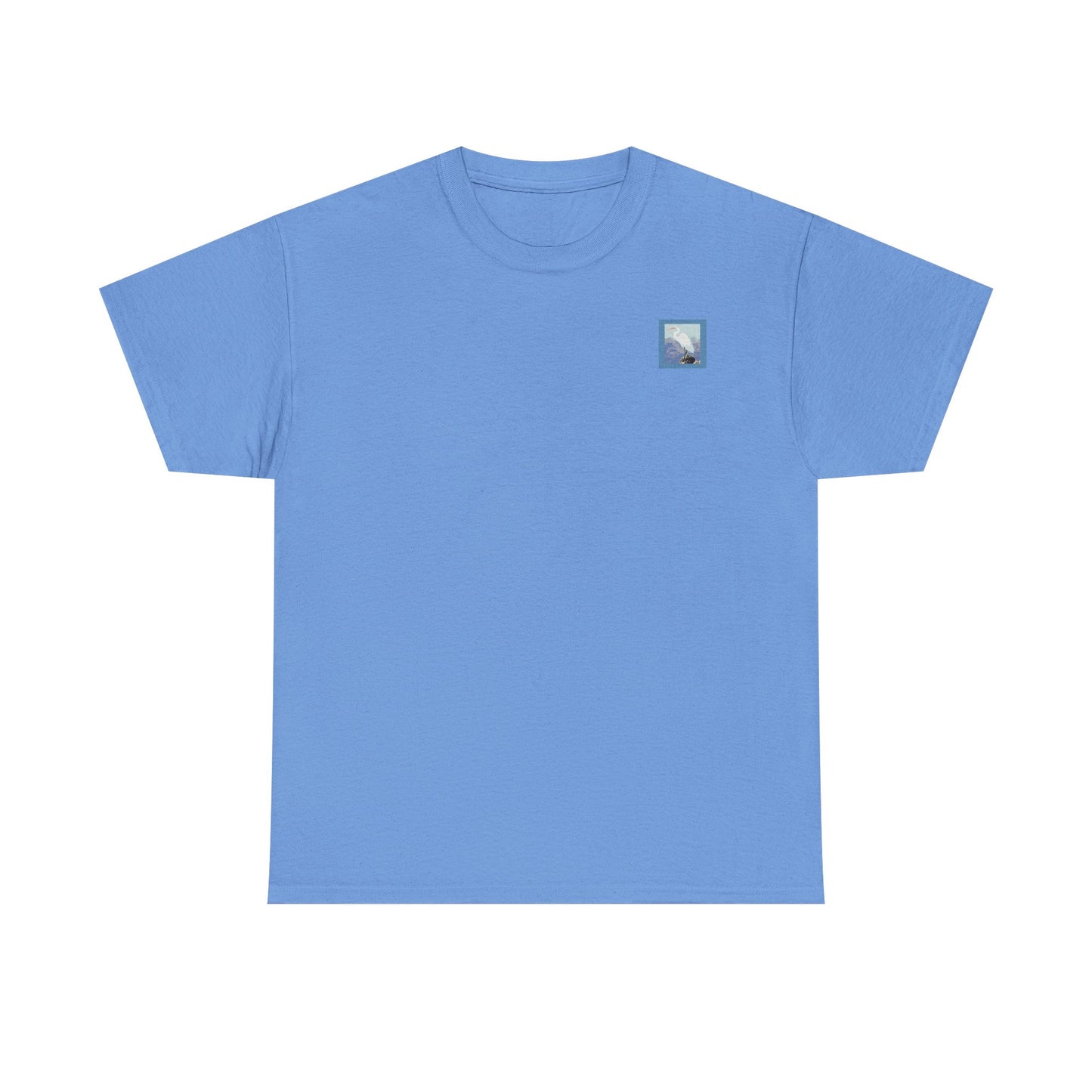 White Egret- Amazing Unisex Heavy Cotton Short Sleeve Tee Shirts!