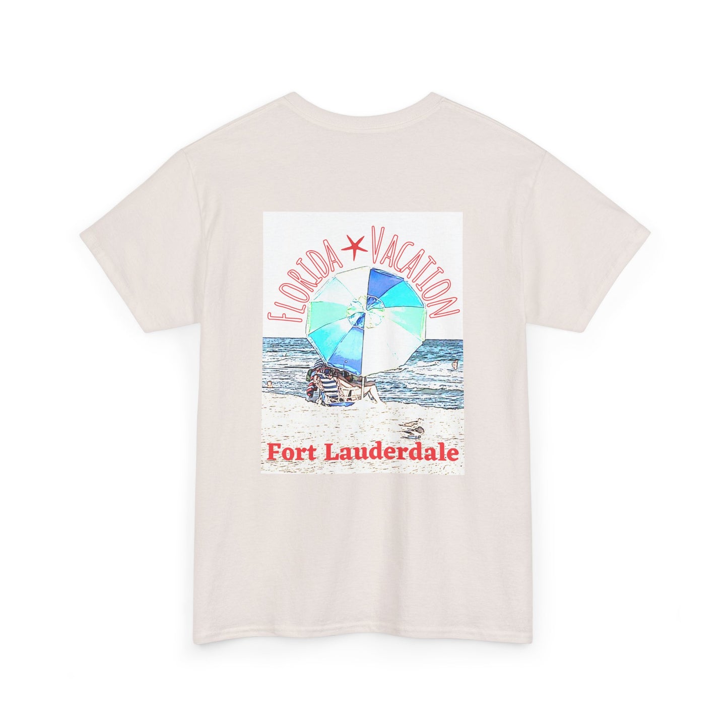 Florida Vacation Fort Lauderdale - Amazing Unisex Heavy Cotton Short Sleeve Tee Shirts!