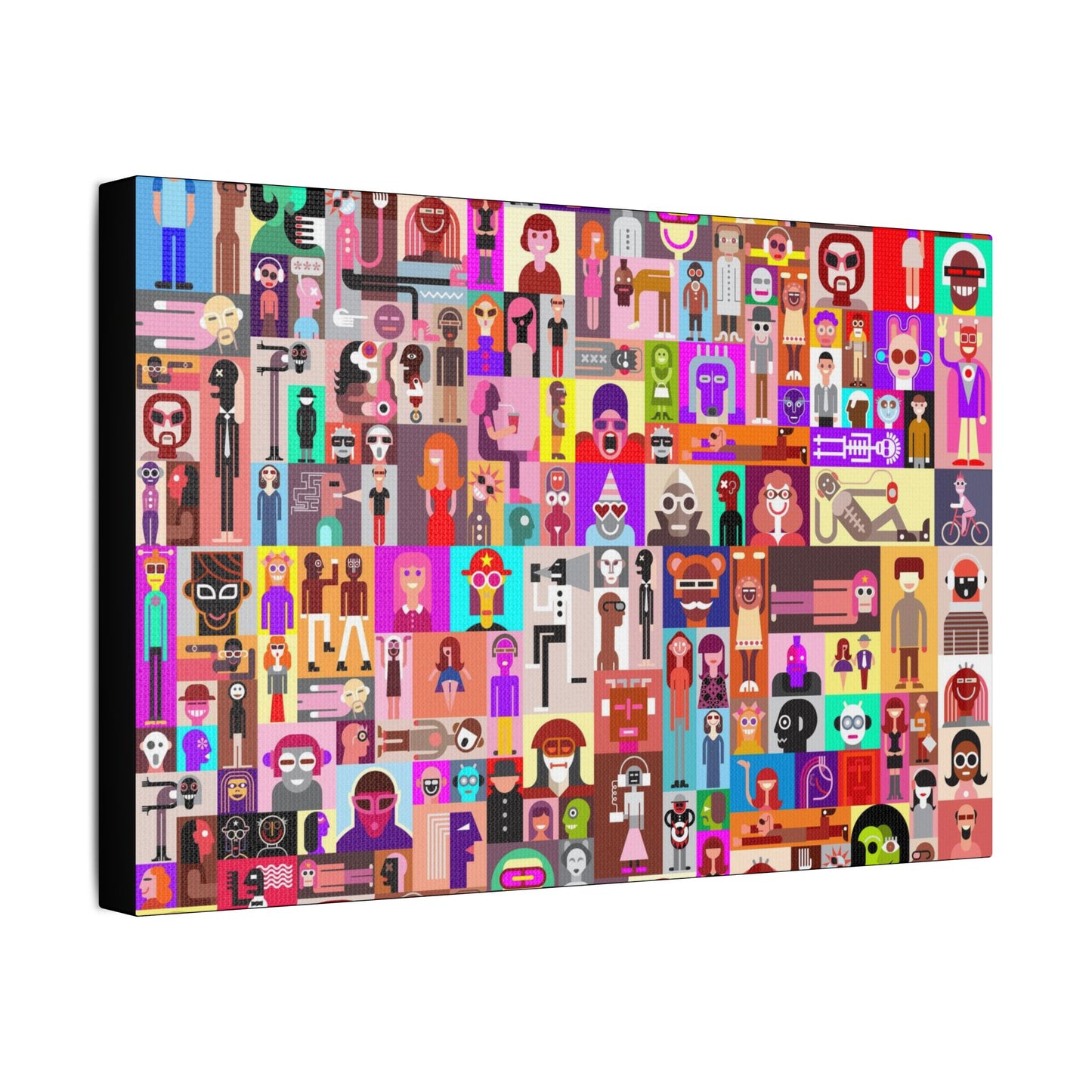 Portraits Art- Gallery Wrapped- Satin Stretched Canvas Gallery Wraps - No Frame Needed