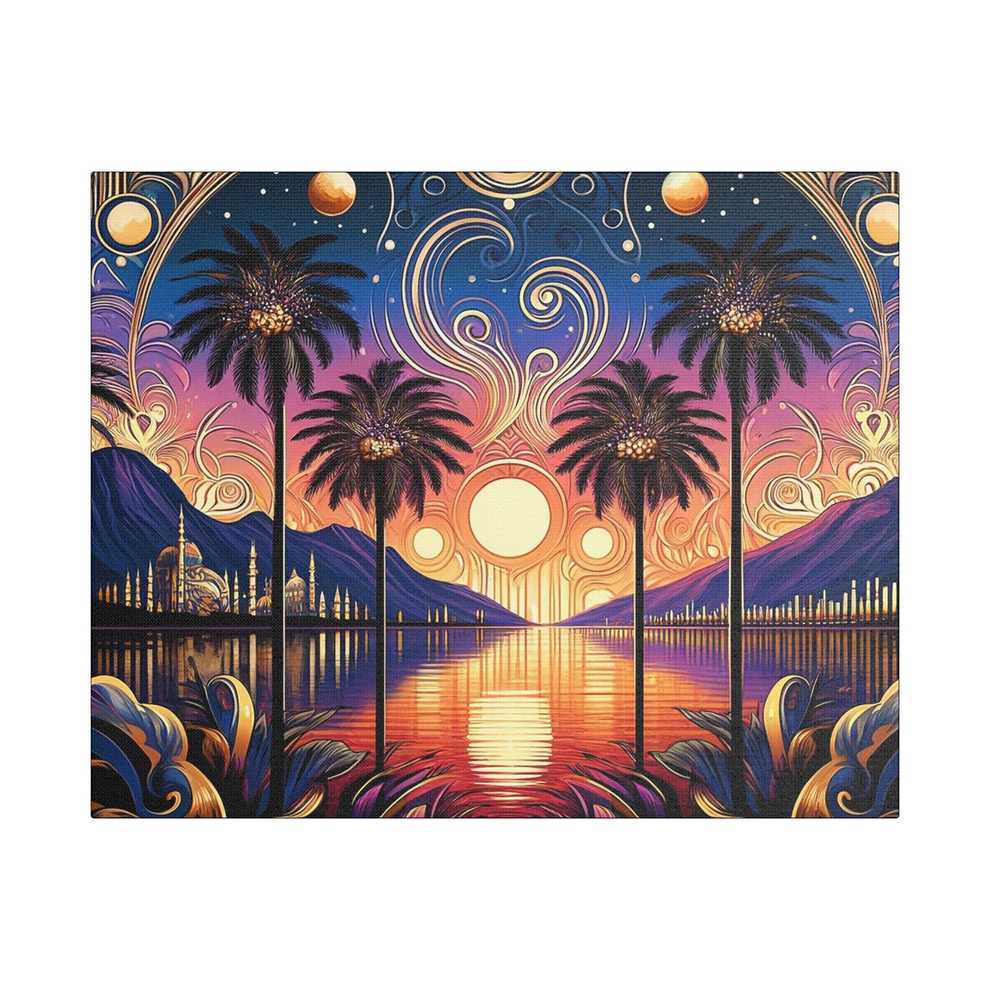 Tropical Dream- Art- Gallery Wrapped- Satin Stretched Canvas Gallery Wraps - No Frame Needed