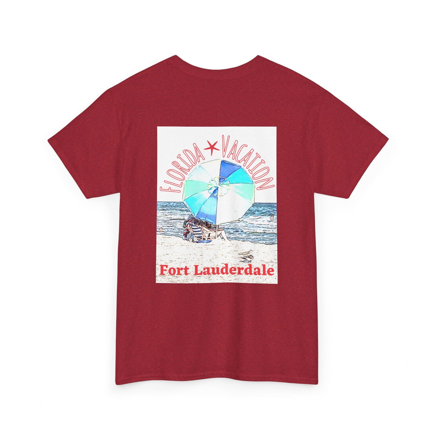 Florida Vacation Fort Lauderdale - Amazing Unisex Heavy Cotton Short Sleeve Tee Shirts!