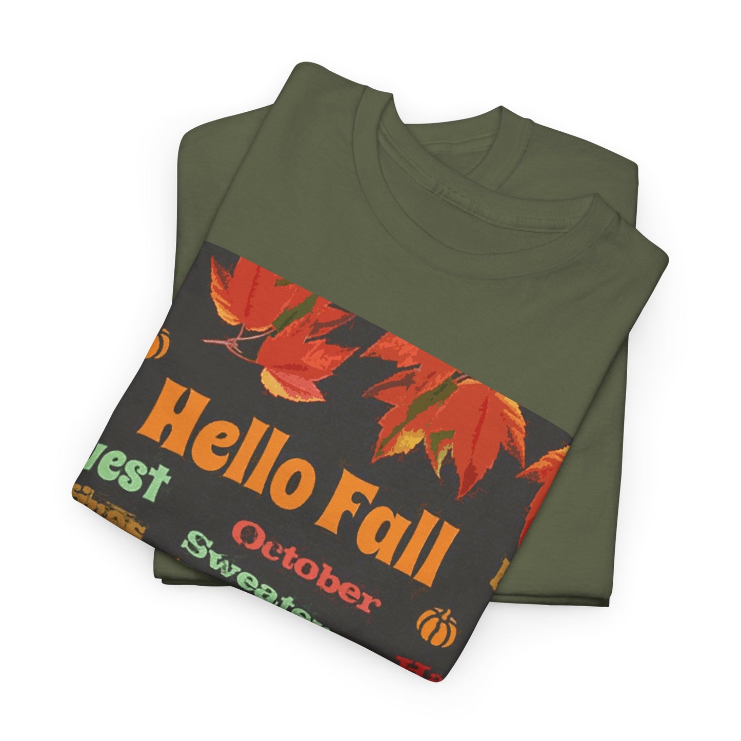 Hello Fall -Amazing Unisex Heavy Cotton Short Sleeve Tee Shirts!