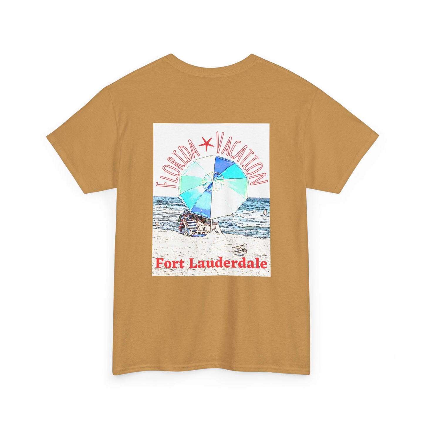 Florida Vacation Fort Lauderdale - Amazing Unisex Heavy Cotton Short Sleeve Tee Shirts!