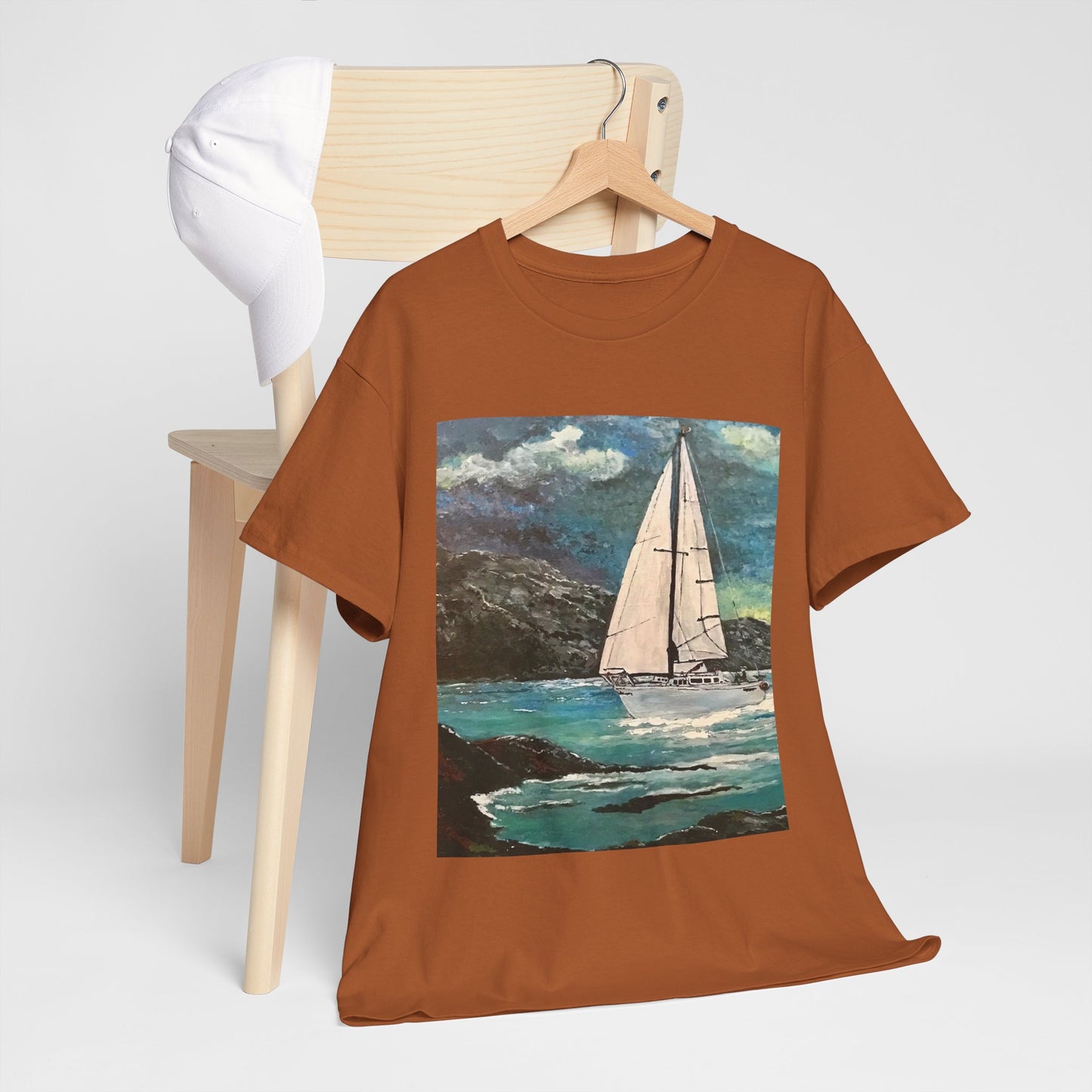 Tropical Sailing - Amazing Unisex Heavy Cotton Short Sleeve Tee Shirts!