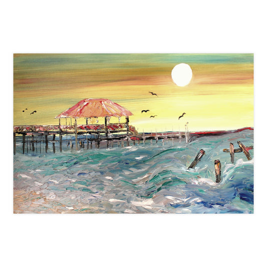 Can't Get Enough of Mississippi Coast - Artistic Decorative Poster, Colorful Wall Art, Home Decor, Gift for Art Lovers, Living Room Artwork