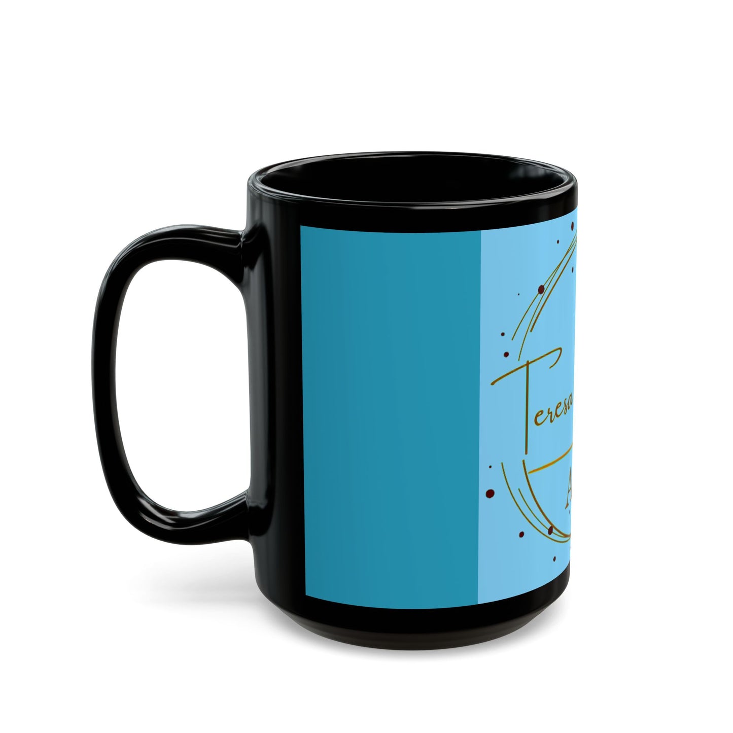 Teresa Johnson Art - 11 oz or 15 oz Ceramic Black Mugs