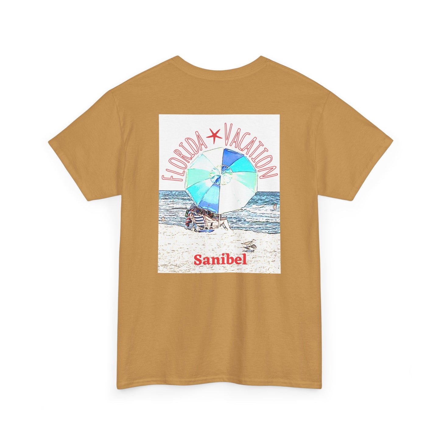 Florida Vacation Sanibel - Amazing Unisex Heavy Cotton Short Sleeve Tee Shirts!