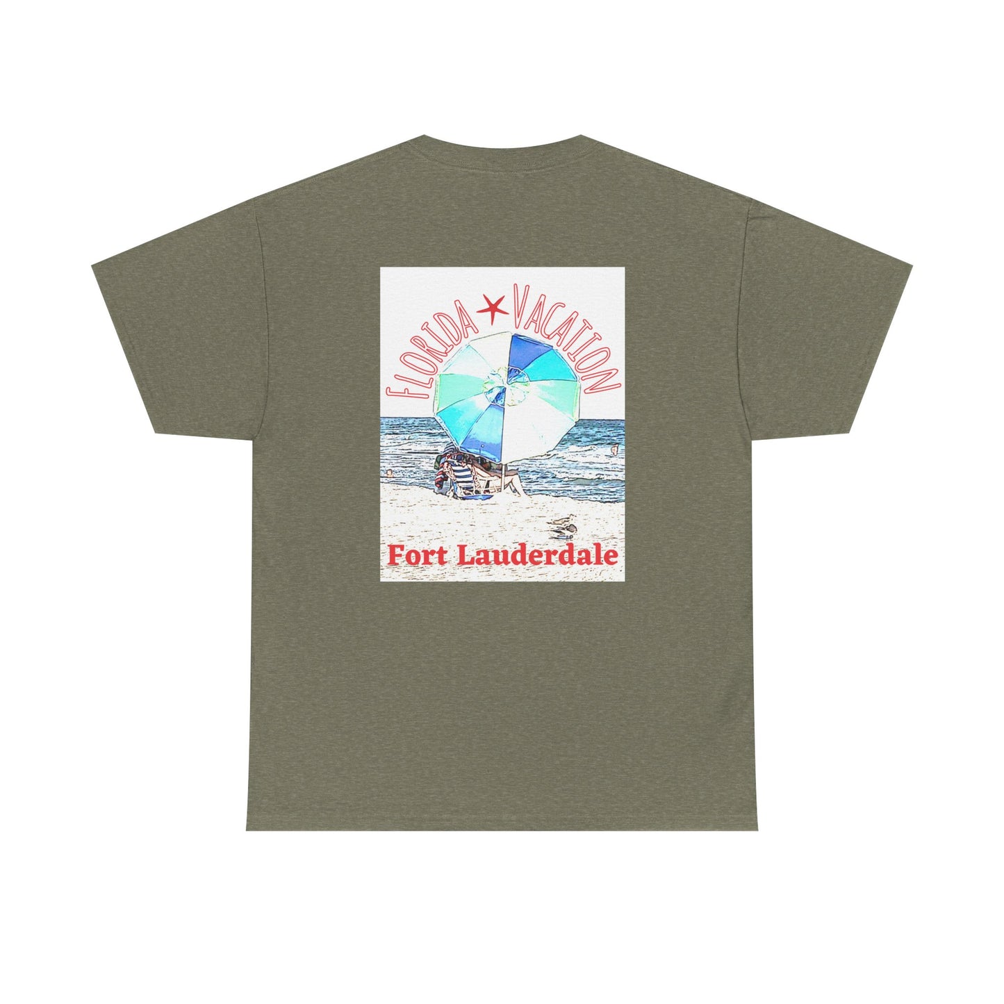 Florida Vacation Fort Lauderdale - Amazing Unisex Heavy Cotton Short Sleeve Tee Shirts!