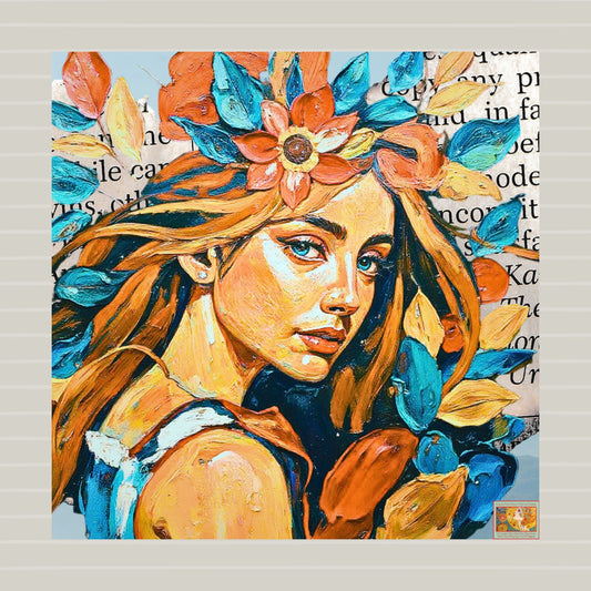 Becoming, Inspirational Woman Art Print, Personal Growth Wall Art, Feminine Reflection Artwork, Motivational Decor, Modern Portrait Wall Art