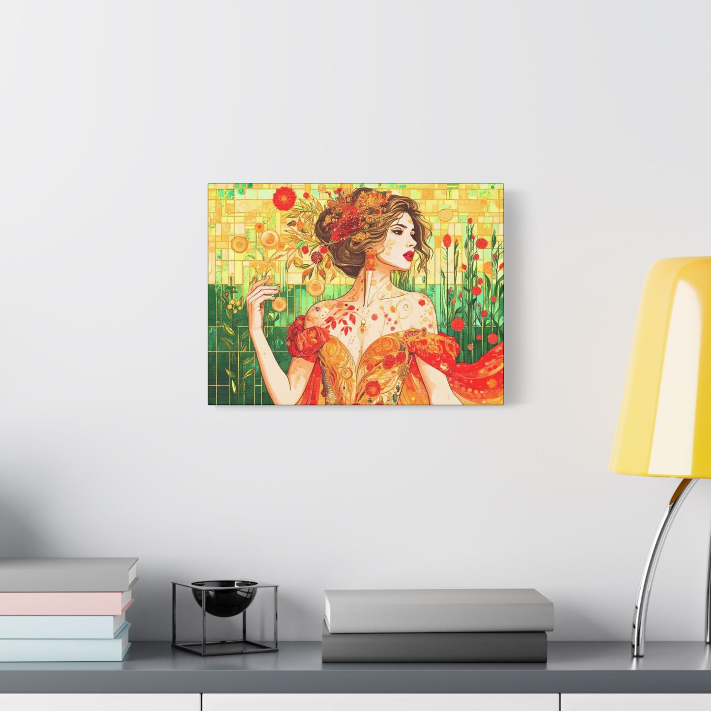 Autumn Queen  -Art- Gallery Wrapped- Satin Stretched Canvas Gallery Wraps - No Frame Needed