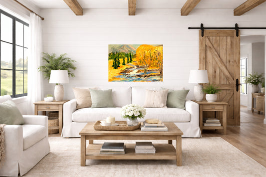 Colorado Morning | Rocky Mountain Landscape | Print of Original Teresa Johnson Painting| Giclee Paper- Wood- Metal- Canvas