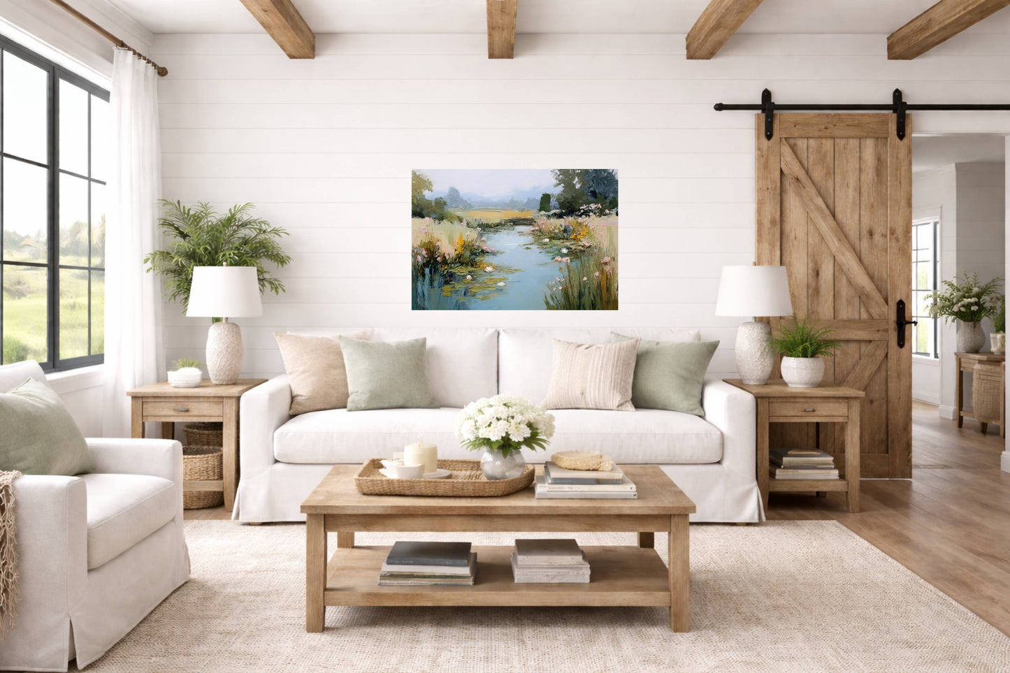 The Lily Pond| Impressionist Print| Water Garden Art| Lily Pad Pond Print| Giclee Paper- Wood- Metal- Canvas