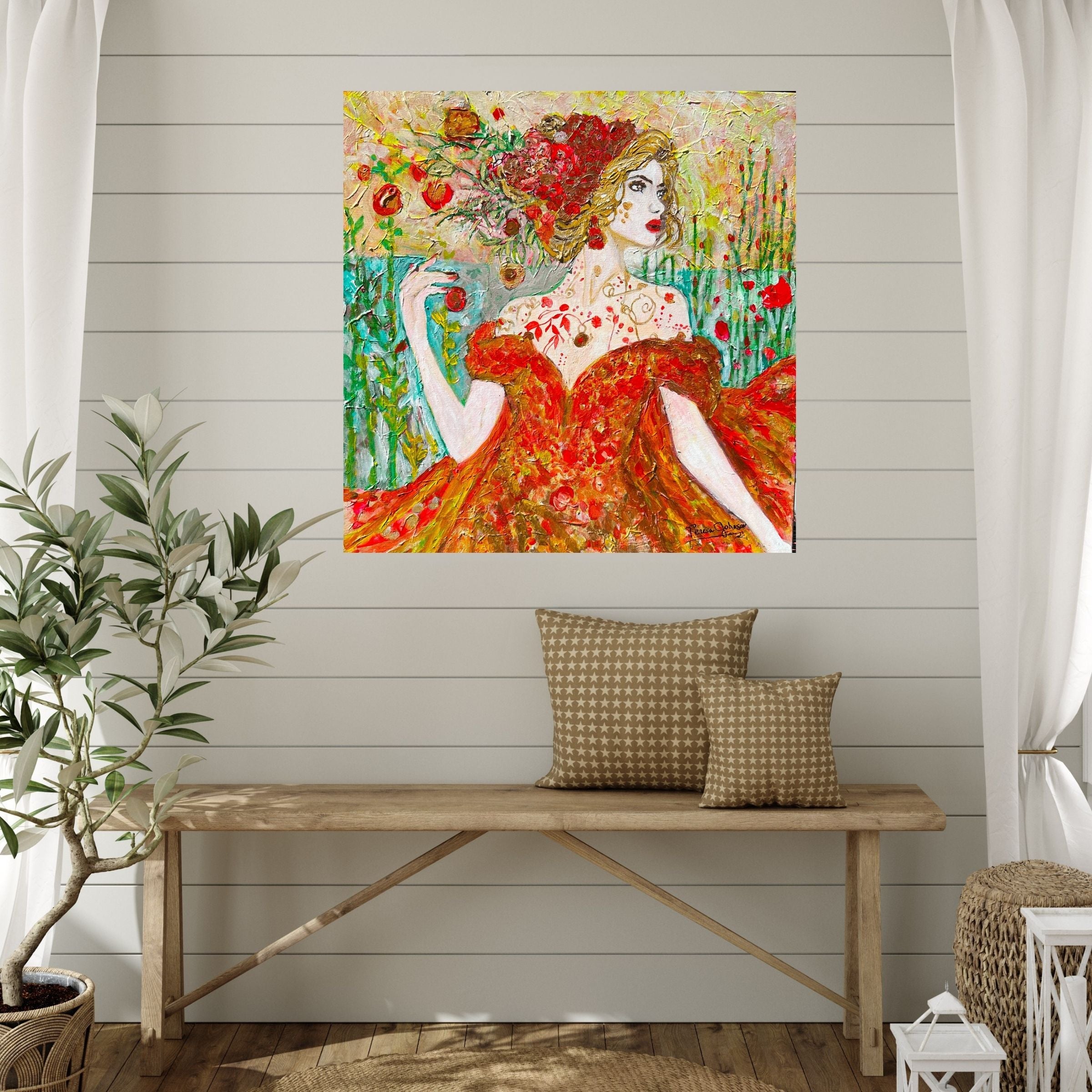 The Queen of Spring- Art Giclee Paper- Wood- Metal- Canvas