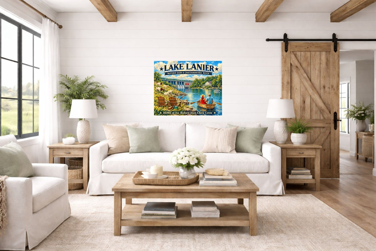 Lake Lanier Home of the Buford Chew Crew| Lake Living| Prints, Canvas, Wood, or Metal Art