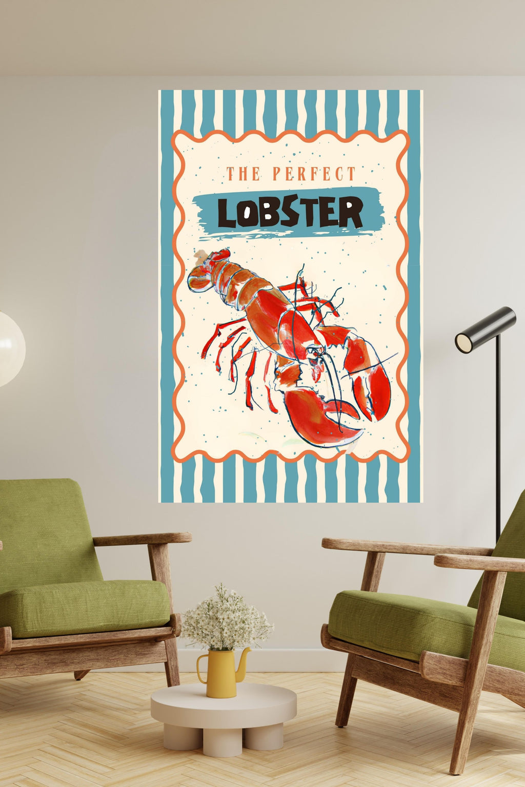 Perfect Lobster, Coastal Food, Maine, Prints, Canvas, Wood, or Metal Art