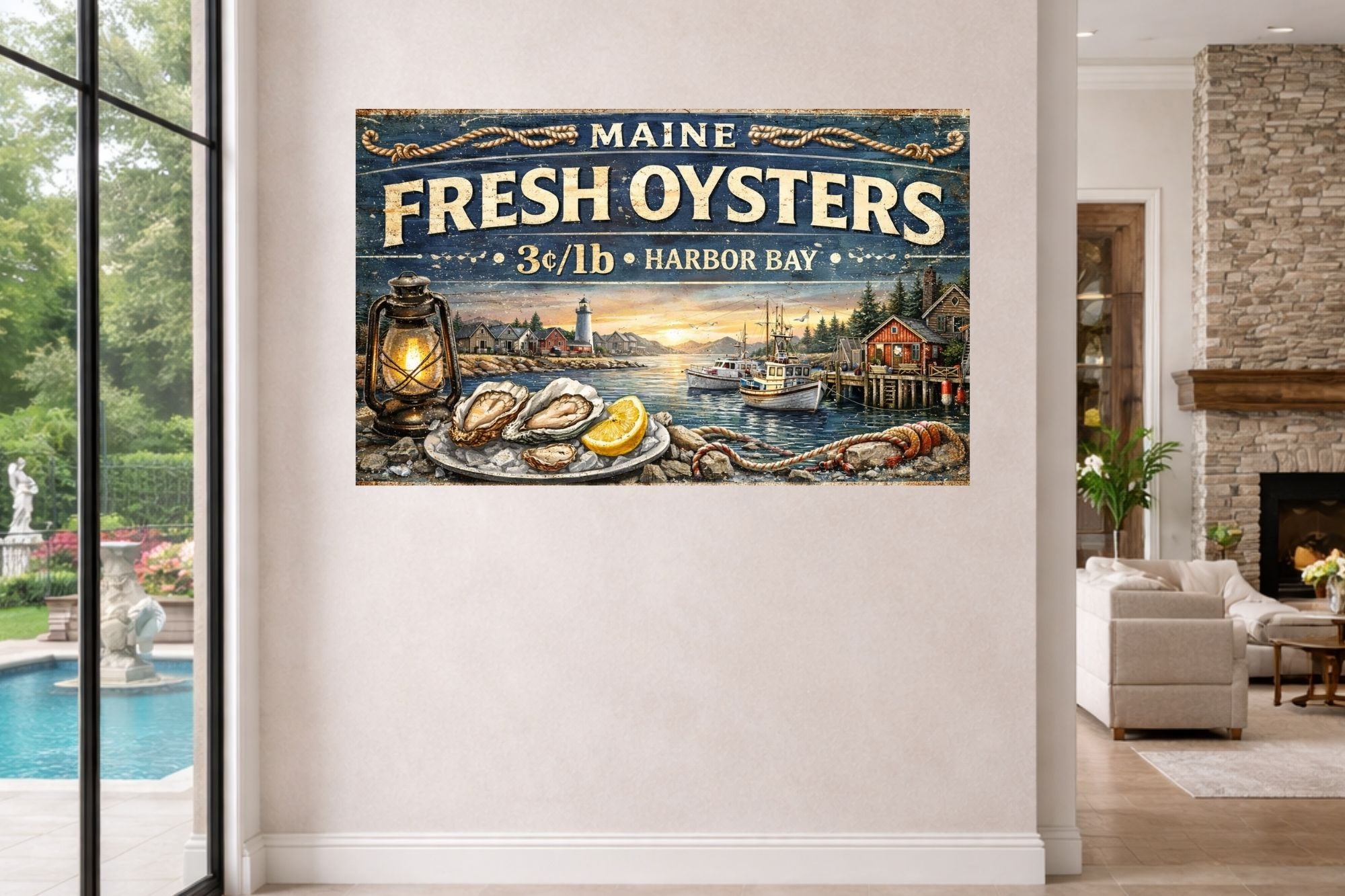 Fresh Oysters from Harbor Bay Art| Canvas Prints - Giclee on Paper - Wood And Metal Panels