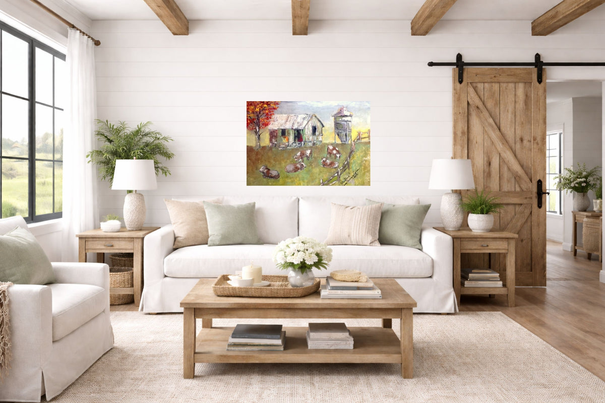 The Shack| Cattle-Animal-Farm| Prints, Canvas, Wood, or Metal Art