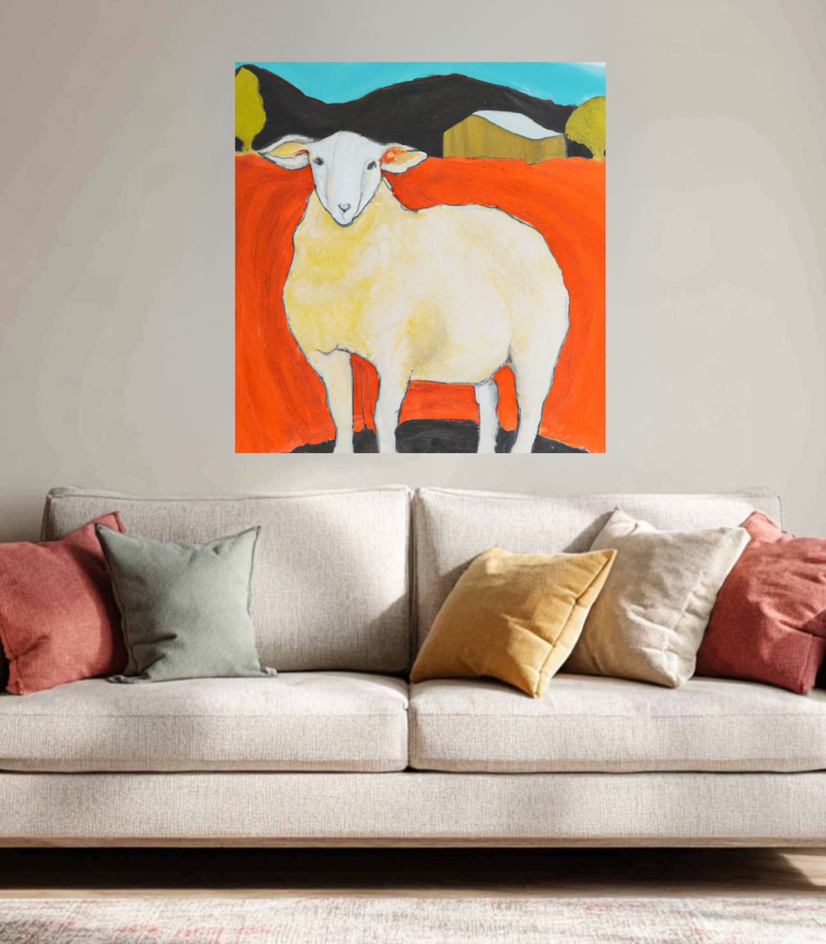 My Prize Sheep| Farm Harvest| Prints, Canvas, Wood, or Metal Art