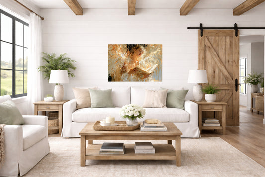 Song Of Heaven | Singing Angel Art | Christian Wall Decor | Angel Hymn Art | Inspirational Faith Art