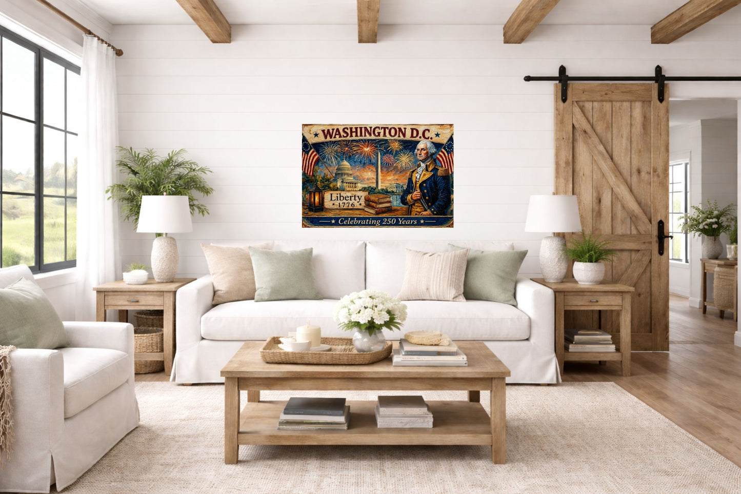 Washington DC- Celebrating 250 Years of Liberty| Patriotic Print| Fireworks Art| Prints, Canvas, Wood, or Metal Art
