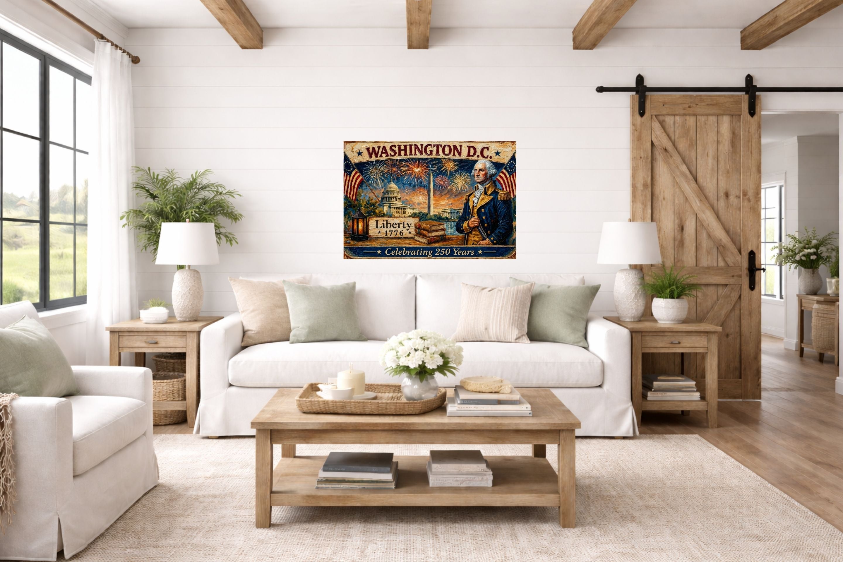 Washington DC- Celebrating 250 Years of Liberty| Patriotic Print| Fireworks Art| Prints, Canvas, Wood, or Metal Art