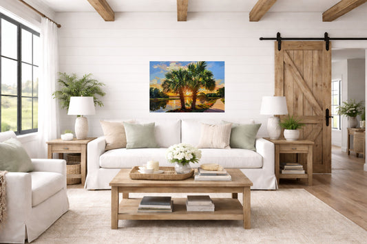 Florida Waterway| Coastal Tropical Water Art| Giclee Paper- Wood- Metal- Canvas