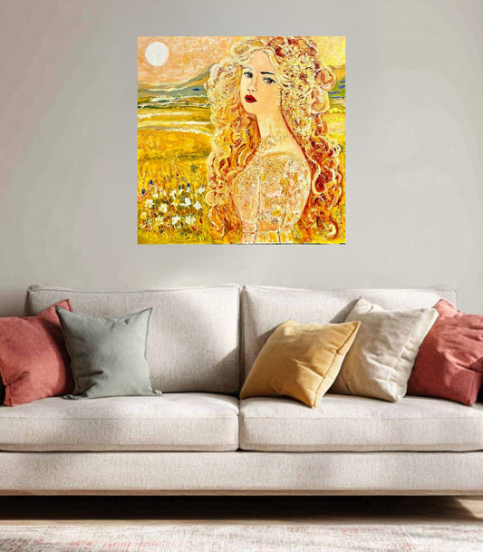 The Queen of Summer- Art Giclee Paper- Wood- Metal- Canvas