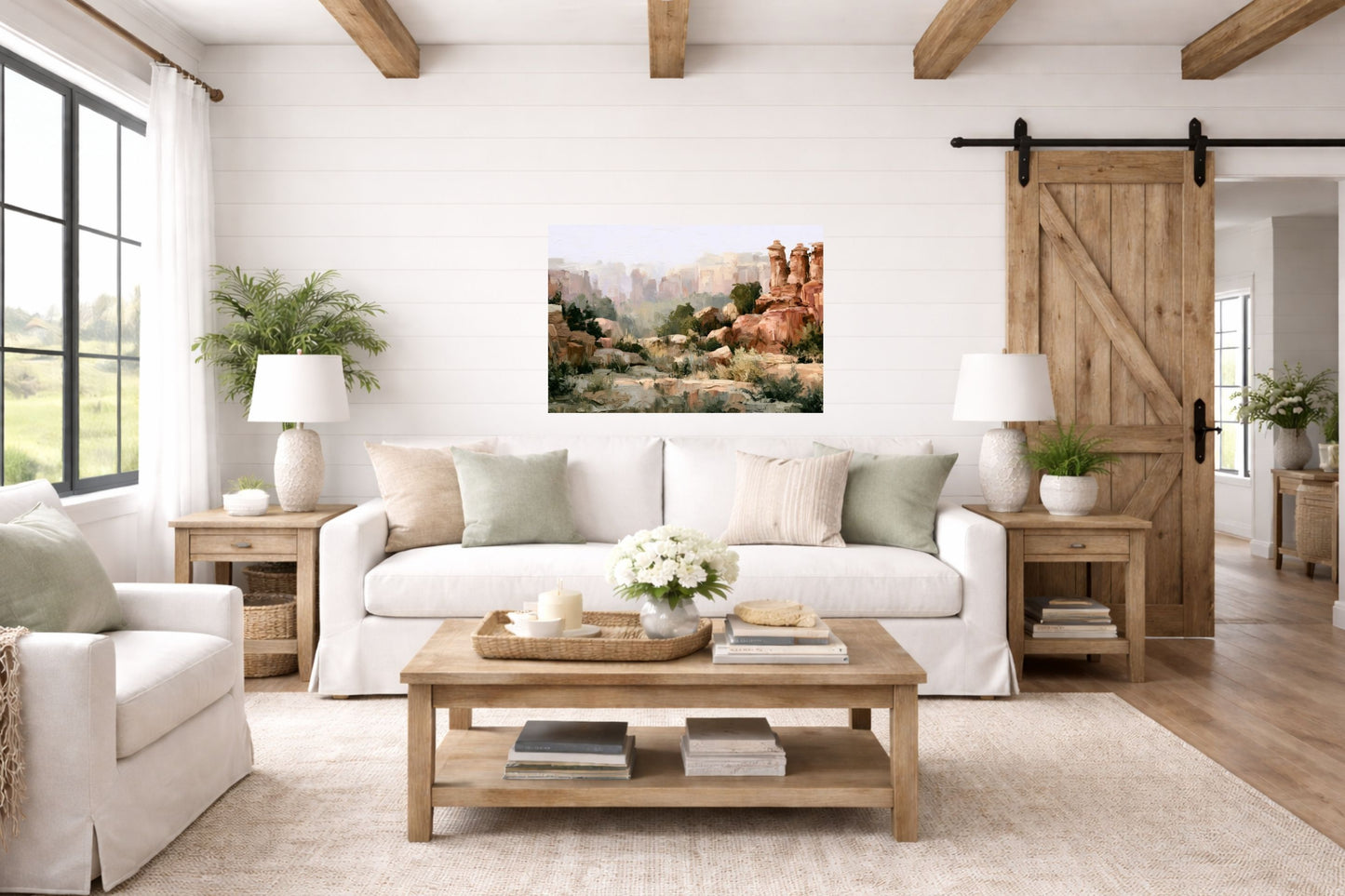 Utah Canyon Morning | Impressionist Desert Landscape Art | Giclee Paper • Wood • Metal • Canvas