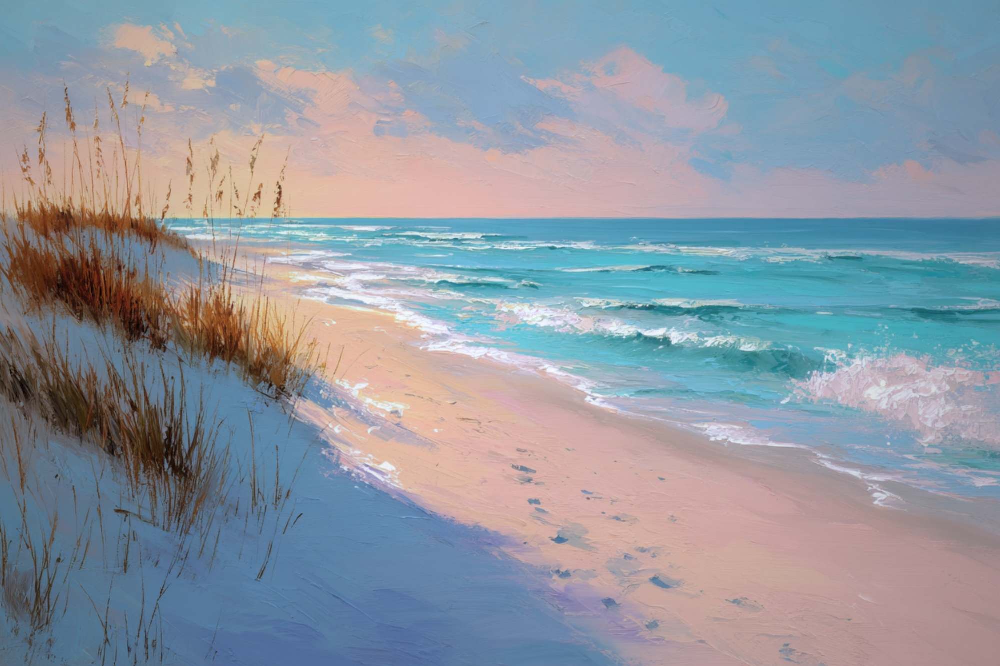Moody Shores | Coastal Print| Beach Wall Art | Ocean Landscape Print | Giclée on Paper, Canvas, Wood, Metal