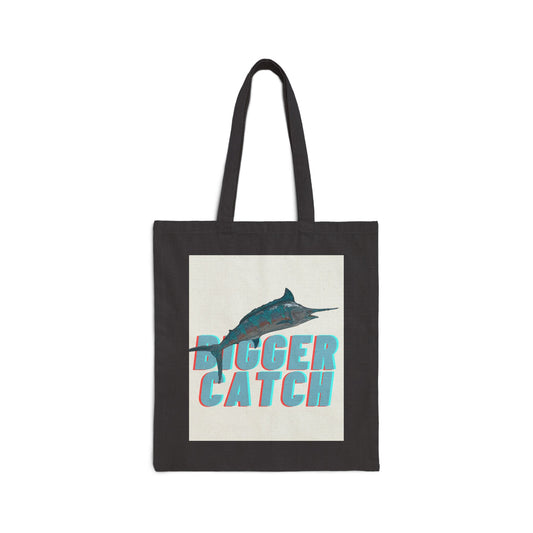 "Big Catch" Stylish Cotton Canvas Tote Bag