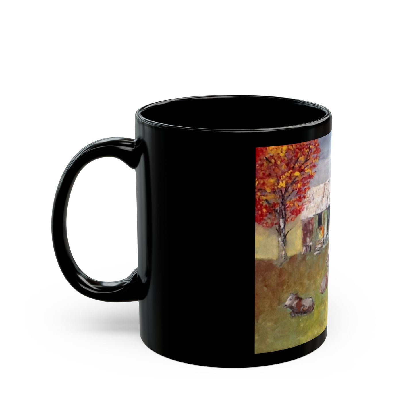 The Shack - 11 oz or 15 oz Ceramic Black Mugs